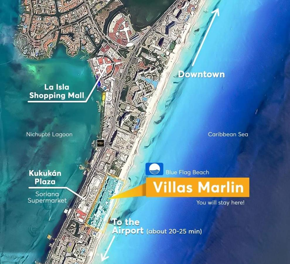 Appartement Marlin Turquesa Departamentos Frente Al Mar à Cancún Extérieur photo